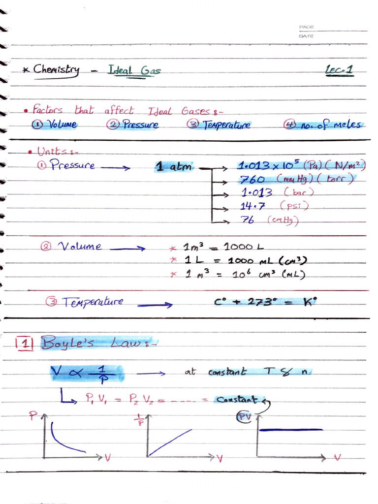 2 Gases Notes Pdf