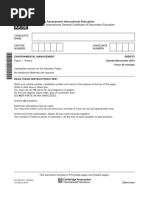 Evm Past Paper For Igcse | PDF