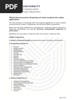 VUT 2026 Application Details and Fees | PDF | Vocational Education ...