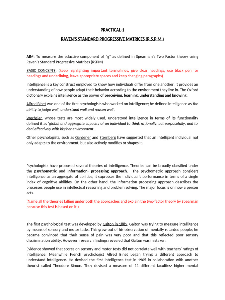 RSPM Test Procedure and Overview | PDF | Intelligence | Intelligence ...