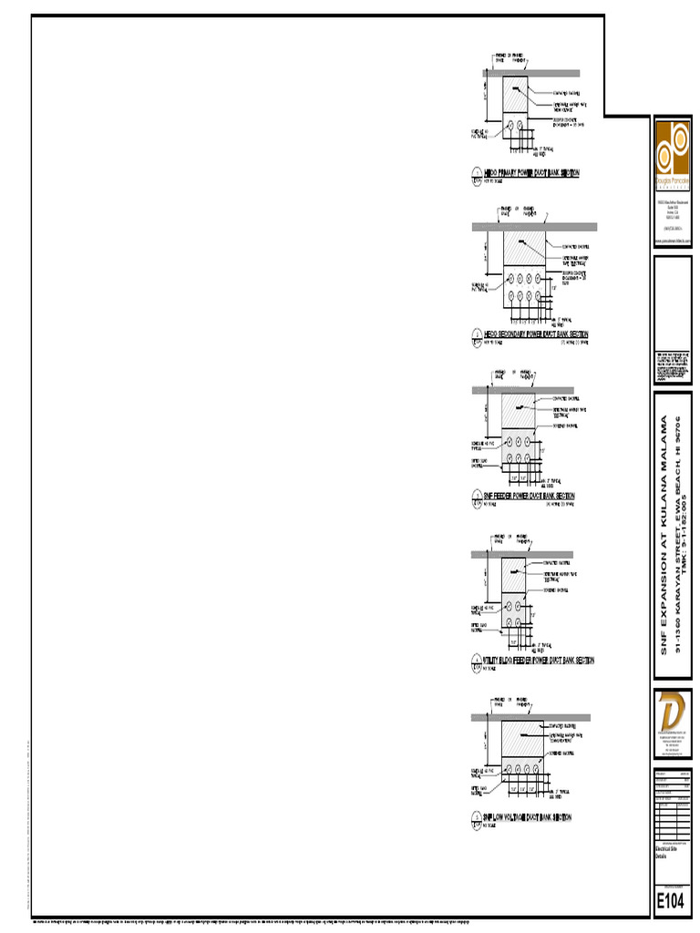 E104 Electrical Site Details | PDF