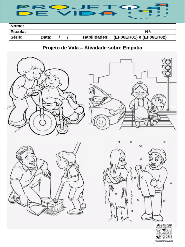 Atividade de Empatia no Projeto de Vida | PDF