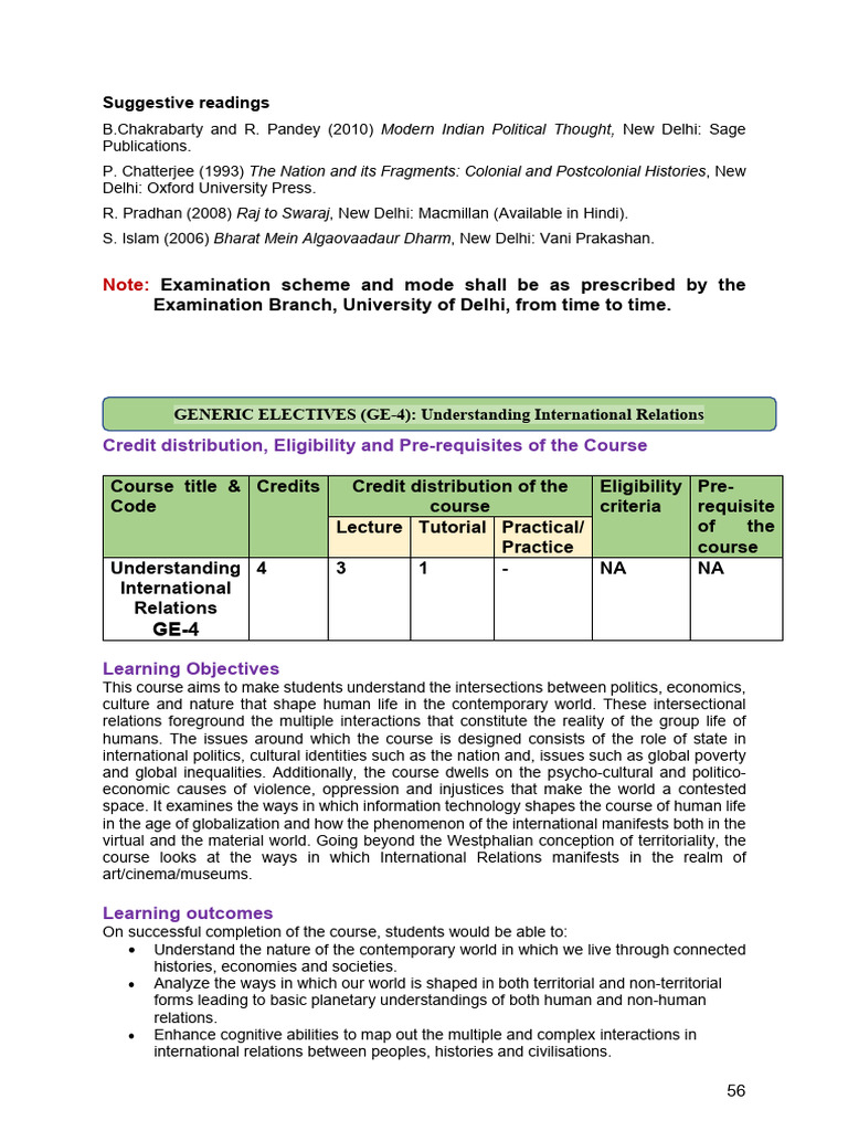 Understanding International Relations Course | PDF | Governance ...