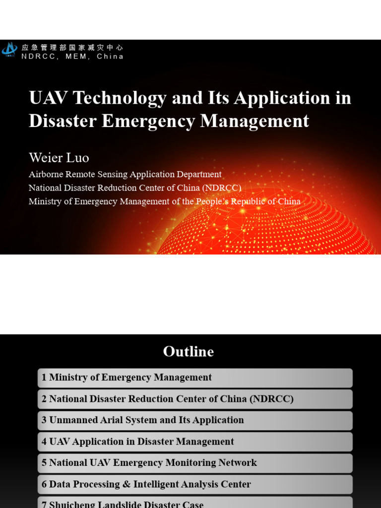 UAV Technology in Disaster Management | PDF | Unmanned Aerial Vehicle ...