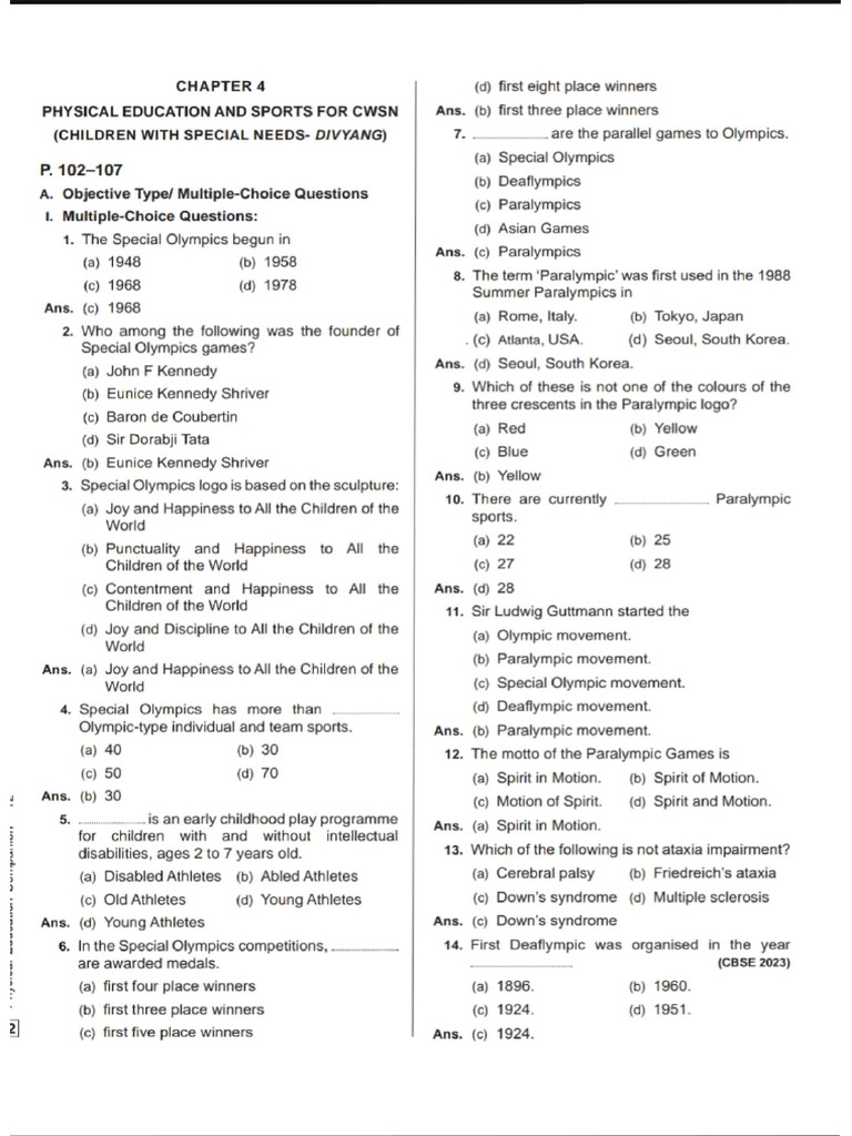 Pe Xii Unit-Iv Notes | PDF
