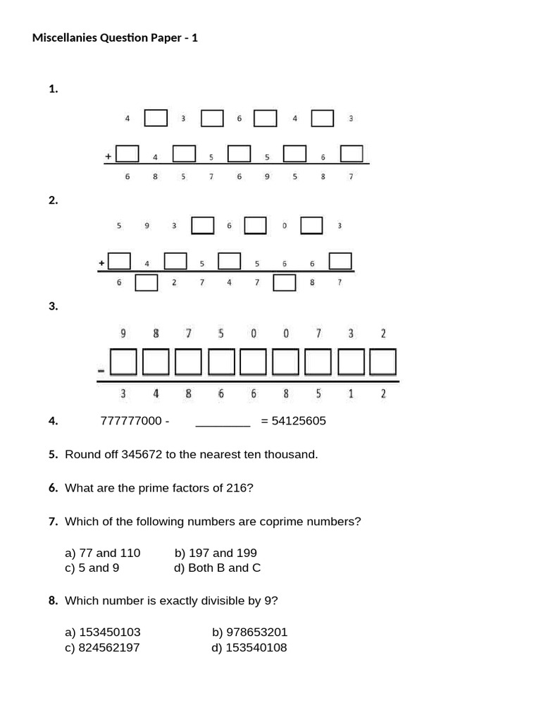 Misc Question Paper 29.4.25 - 1 | PDF