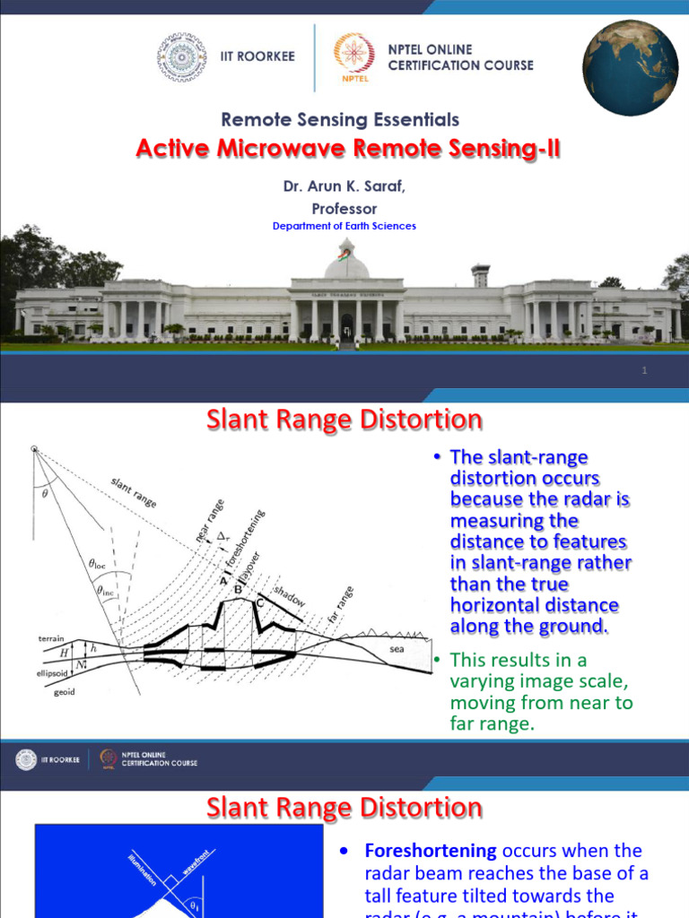 Active Microwave Remote Sensing Insights | PDF | Radar ...