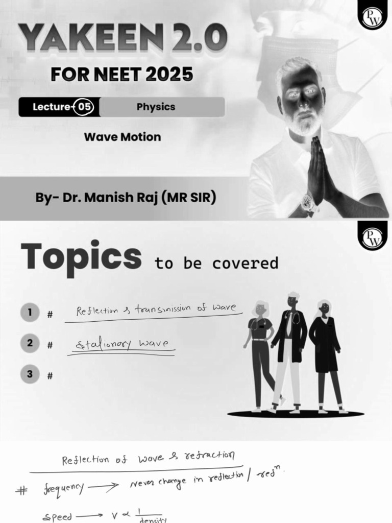 Waves 05 - Class Notes - Yakeen NEET 2.0 2025 (Legend) | PDF