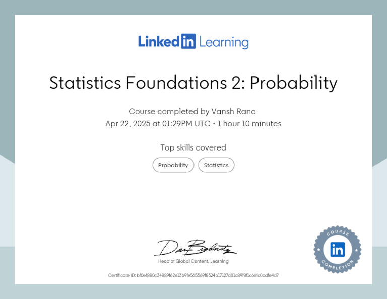 Statistics Foundations: Probability Course | PDF