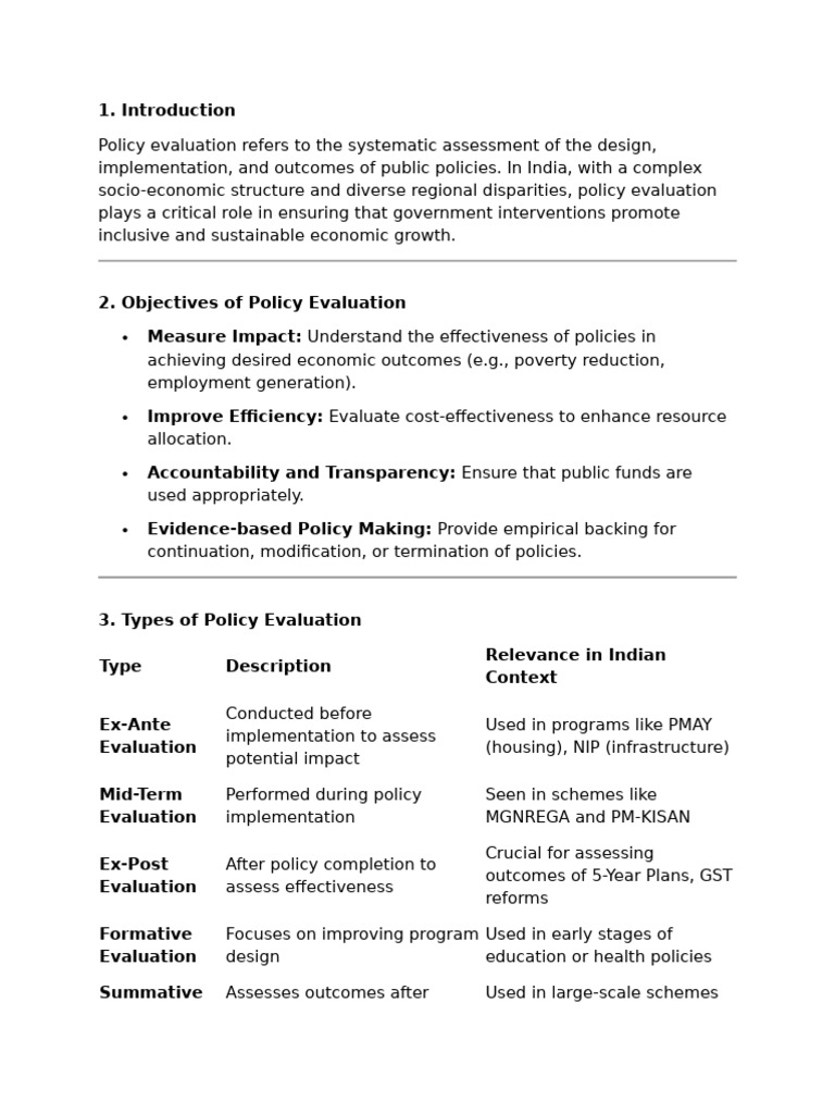 Policy Evaluation | PDF | Evaluation | Cost–Benefit Analysis