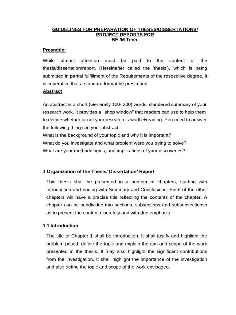 Guidelines For Project Final | PDF | Bracket | Thesis