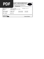 Weighbridge Receipt Format for Trucks | PDF