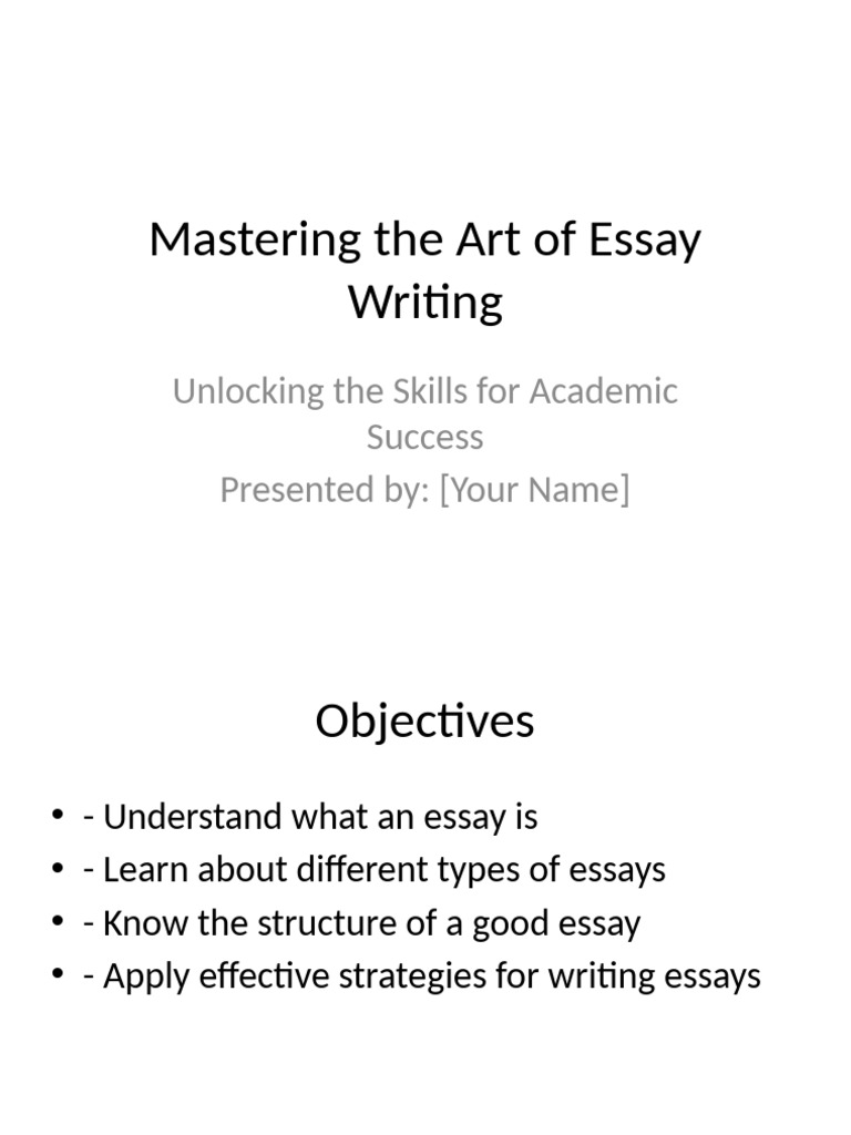 Essay Writing Presentation | PDF | Essays | Human Communication