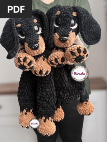 Barunka Crochet - Daniela - Dachshund Lovey - English 1