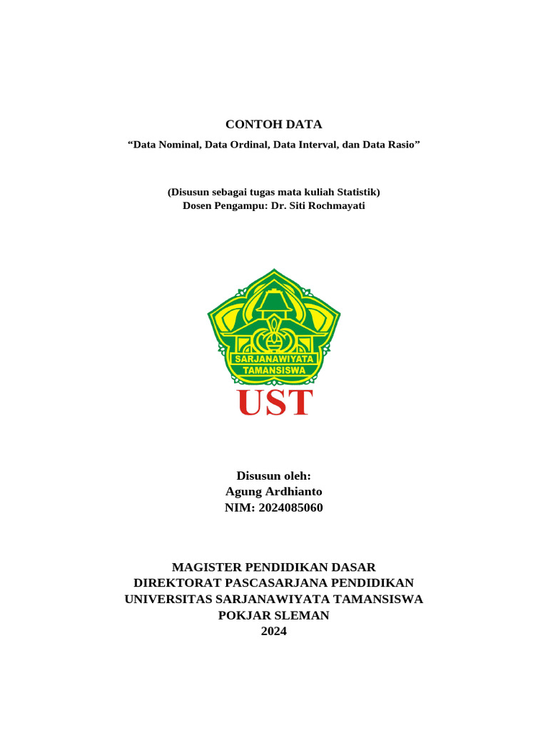 Contoh Data Statistik Siswa SD | PDF