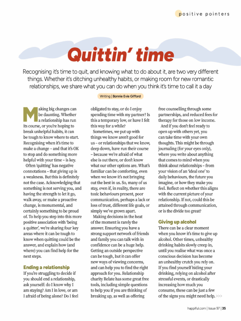 Quitting Time | PDF