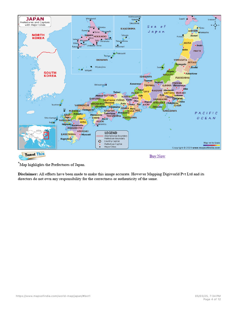 Japan Map HD Map of The Japan | PDF
