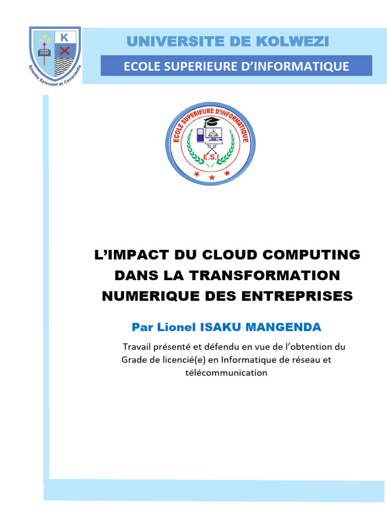 Impact du Cloud Computing sur les Entreprises | PDF | Cloud computing ...