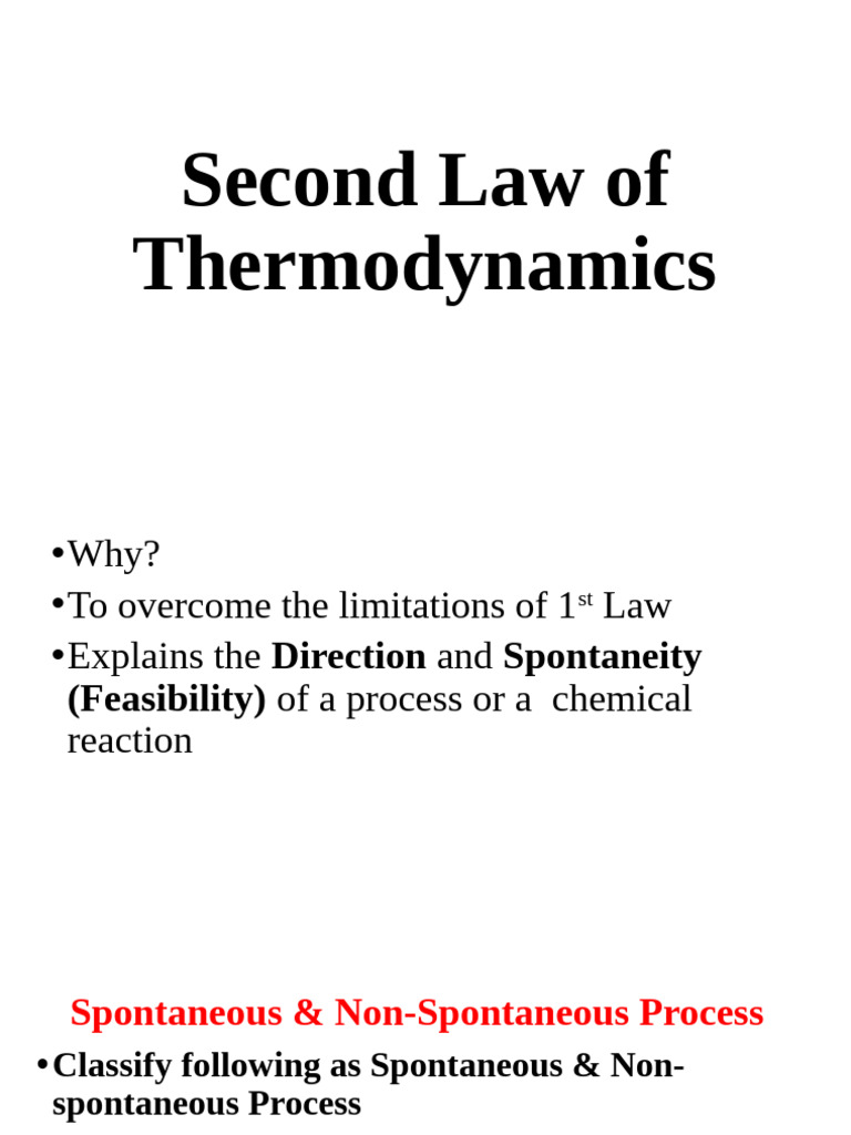 Understanding the Second Law of Thermodynamics | PDF | Entropy | Water