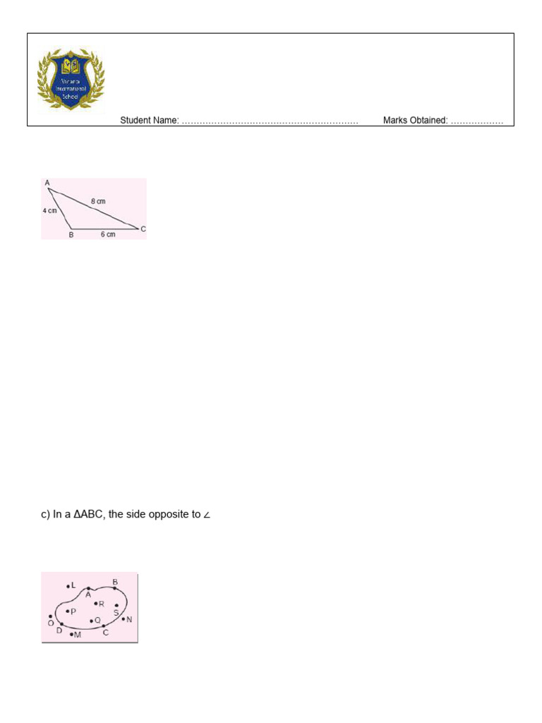 Plane Figures CH 10 | PDF | Triangle | Circle