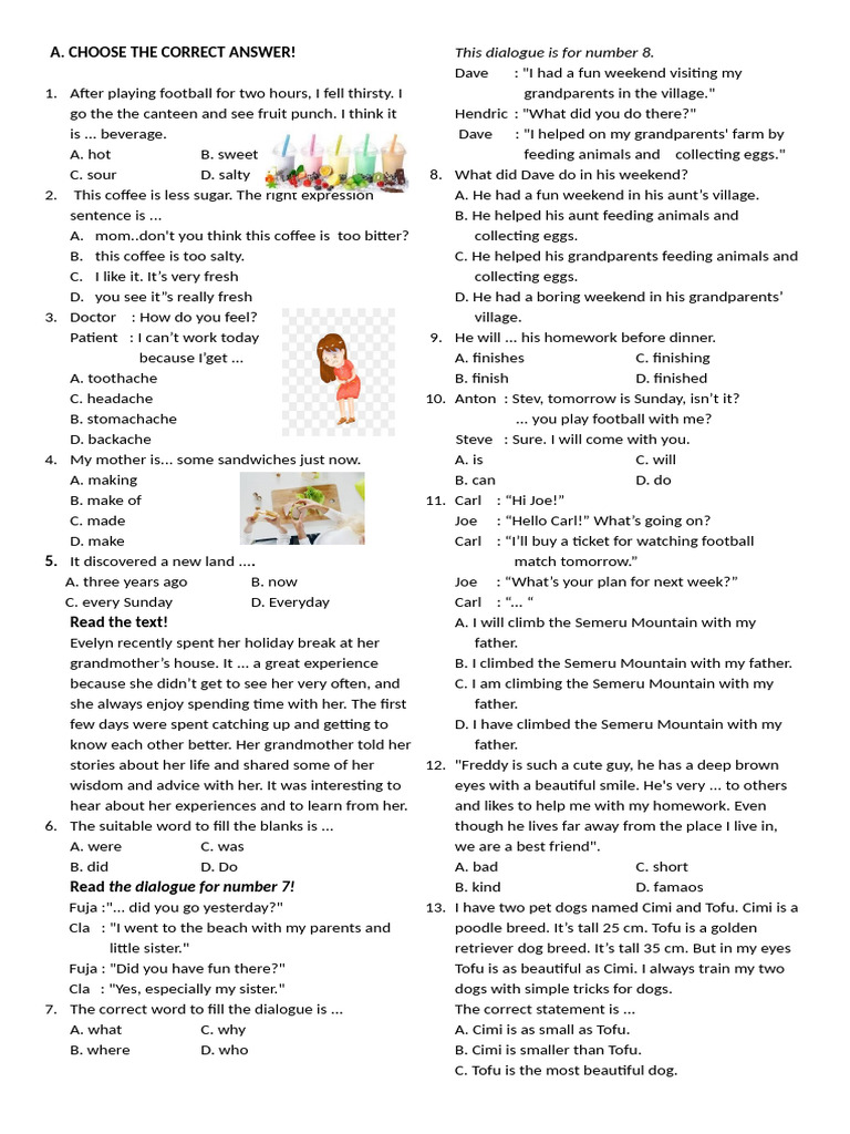 English Language Practice Questions | PDF