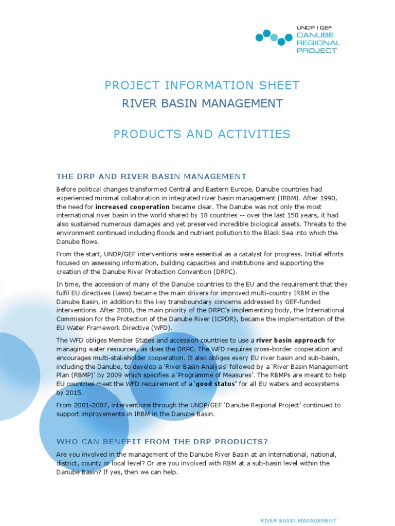 Project Information Sheet Danube | PDF