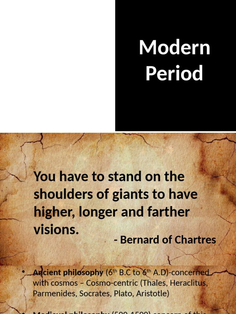 Evolution of Modern Philosophy | PDF | Reason | René Descartes