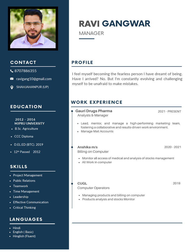 Resume Ravi | PDF