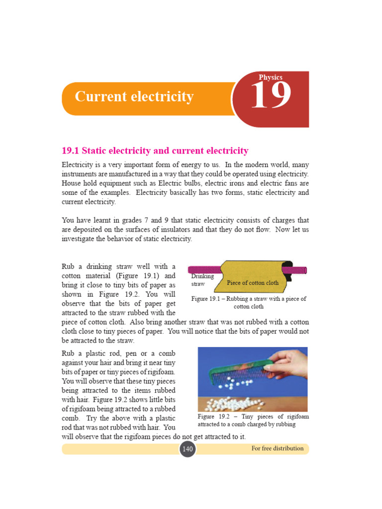 Understanding Static and Current Electricity | PDF | Voltage | Electric ...