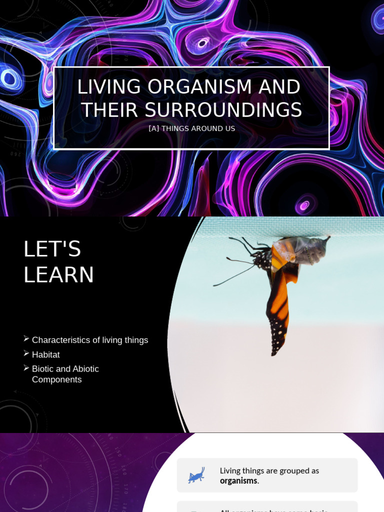 Living Organisms and Their Surroundings - A | PDF | Life | Plants