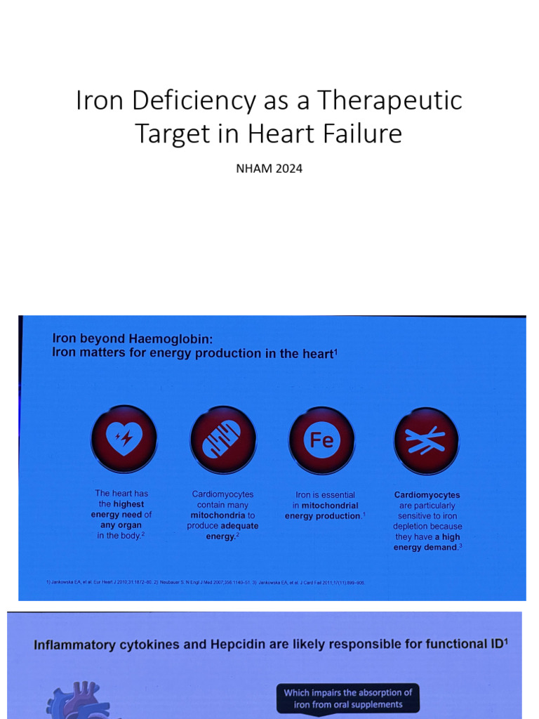Iron Deficiency as a Therapeutic Target in Heart Failure | PDF