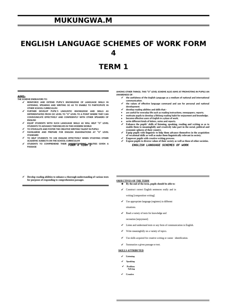 Grade 4 English Language Curriculum | PDF | Reading Comprehension ...