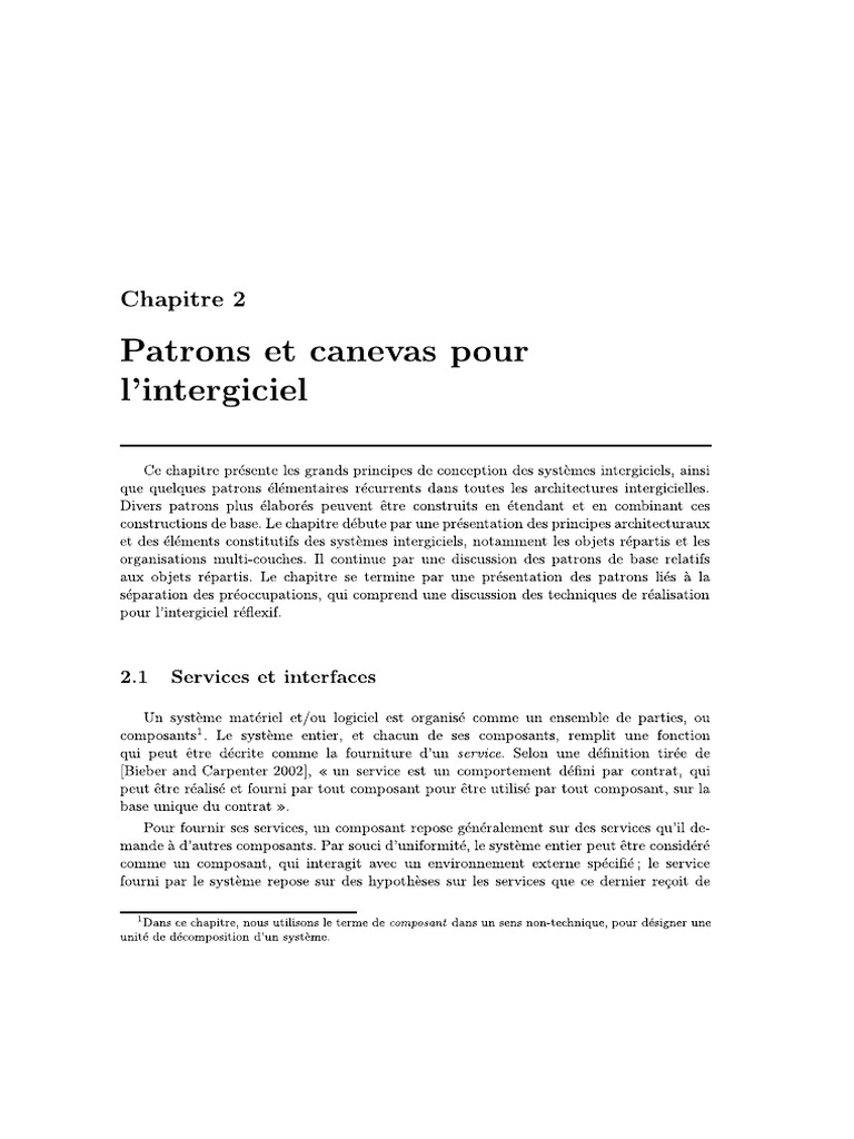 Chapitre 2 - Cours - Intergiciels | PDF