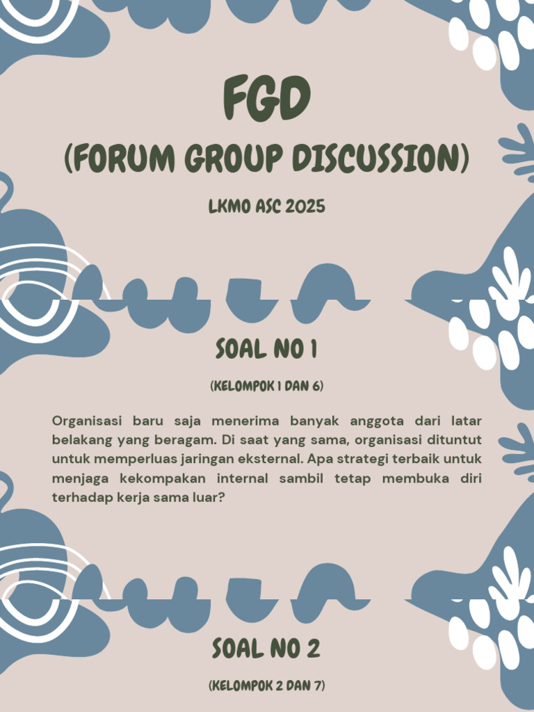 Strategi FGD untuk Organisasi Beragam | PDF