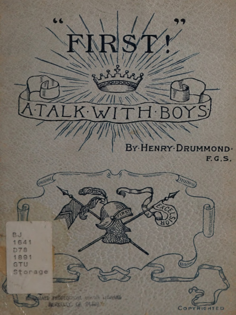 First, A Talk With Boys | PDF