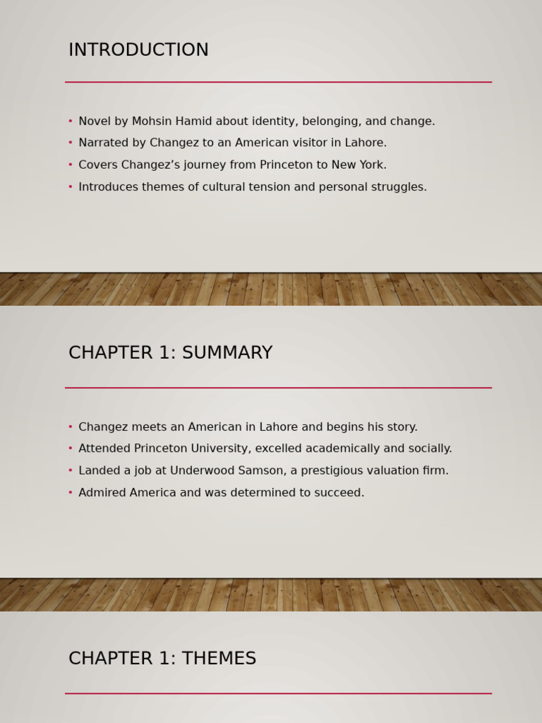 The Reluctant Fundamentalist Presentation Final | PDF