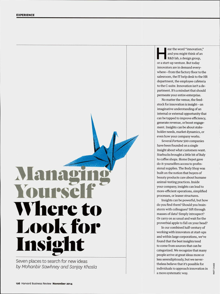 Channels for Impactful Innovation Insights | PDF | Innovation