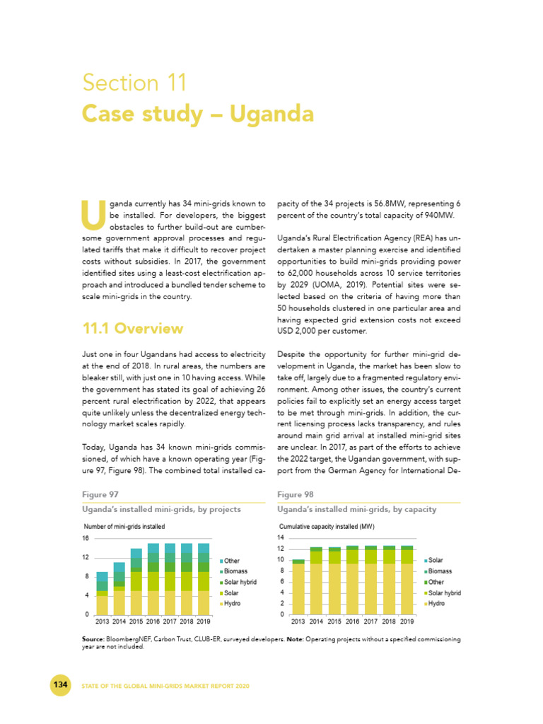Uganda Case Study Mini Grid Partnership Pdf Solar Power Uganda