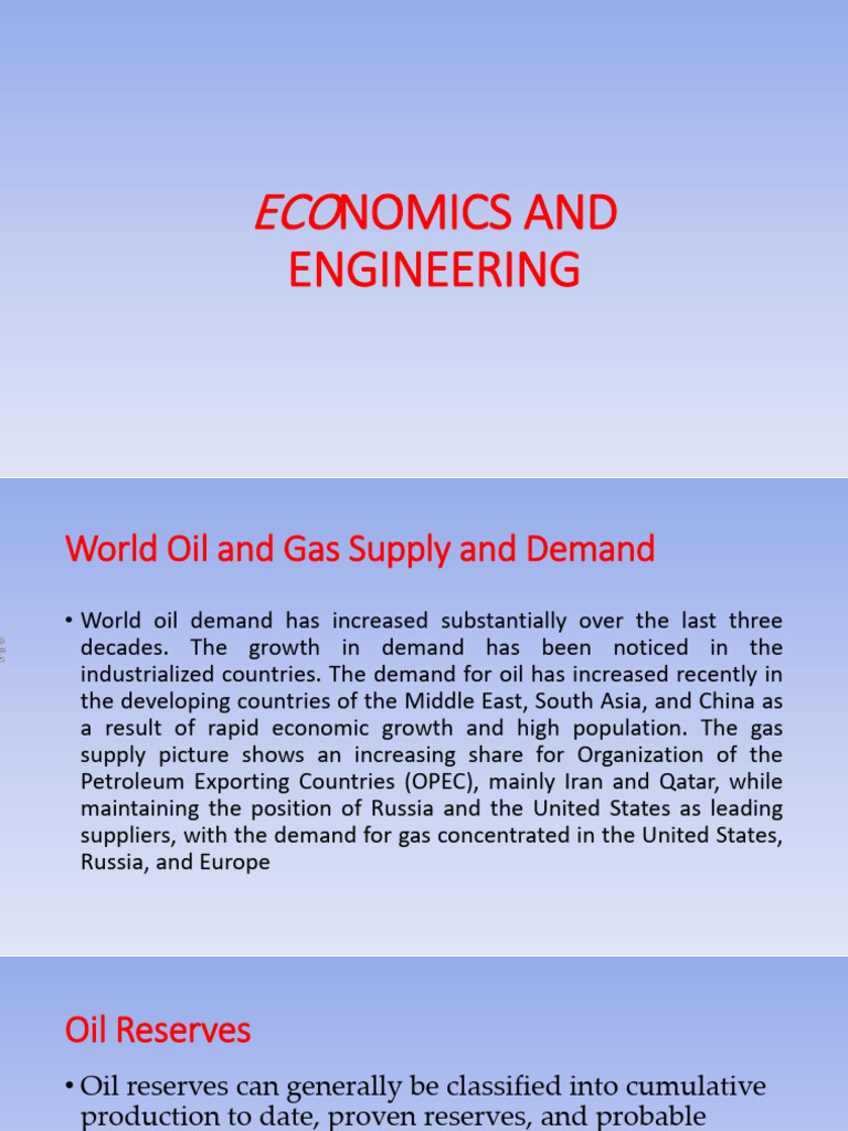 Petroleum Economics and Industry Analysis | PDF | Petroleum | Natural Gas