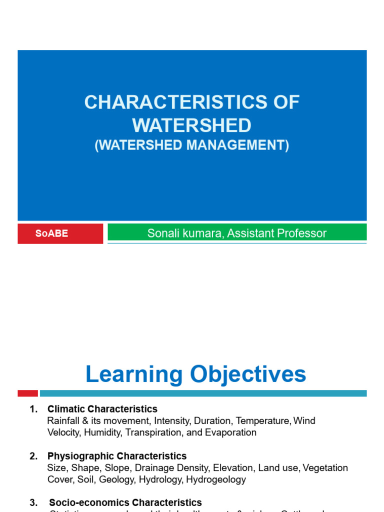 Key Characteristics of Watersheds | PDF | Drainage Basin | Surface Runoff