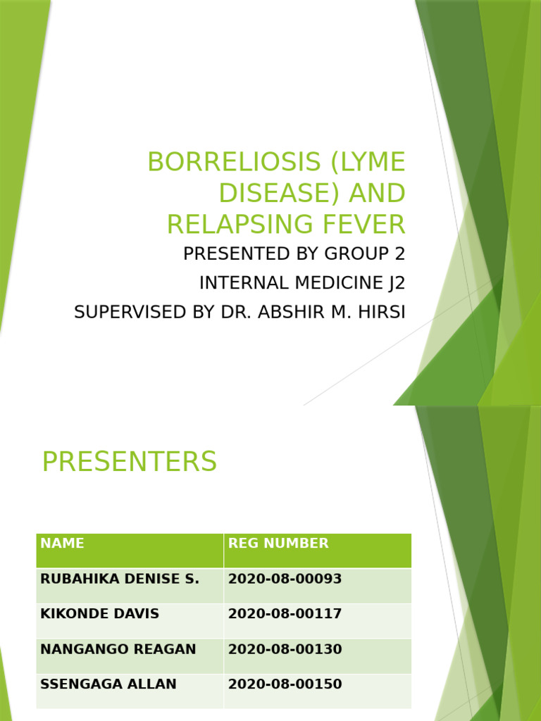 Lyme Disease & Relapsing Fever | PDF | Lyme Disease | Infection