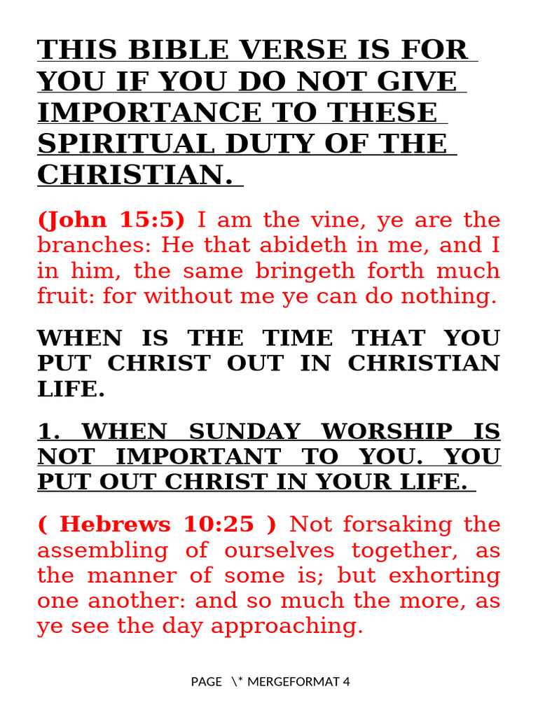 This Bible Verse Is For You If You Do Not Give Importance To These ...
