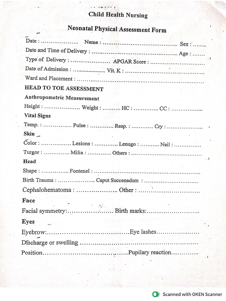 Pedia Assessment | PDF
