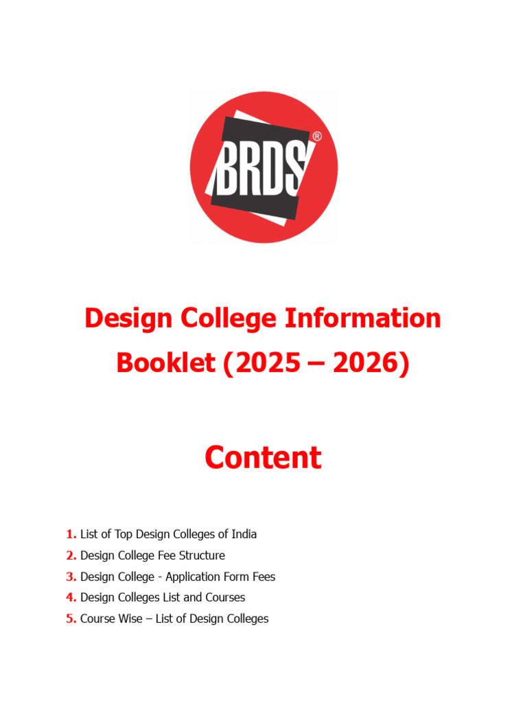 Design Colleges and Fees in India | PDF | Graphic Design | The Arts