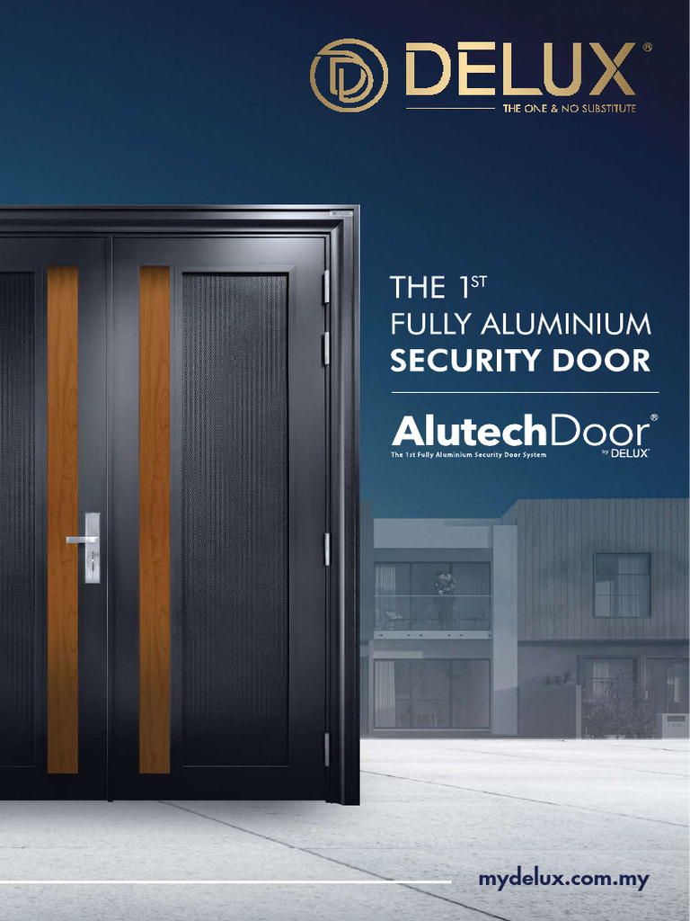 DELUX Aluminium Security Door Overview | PDF | Door