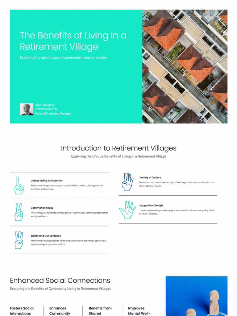 Benefits of Living in A Retirement Village No Watermark | PDF
