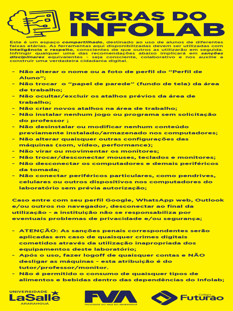 Regras Infolab | PDF
