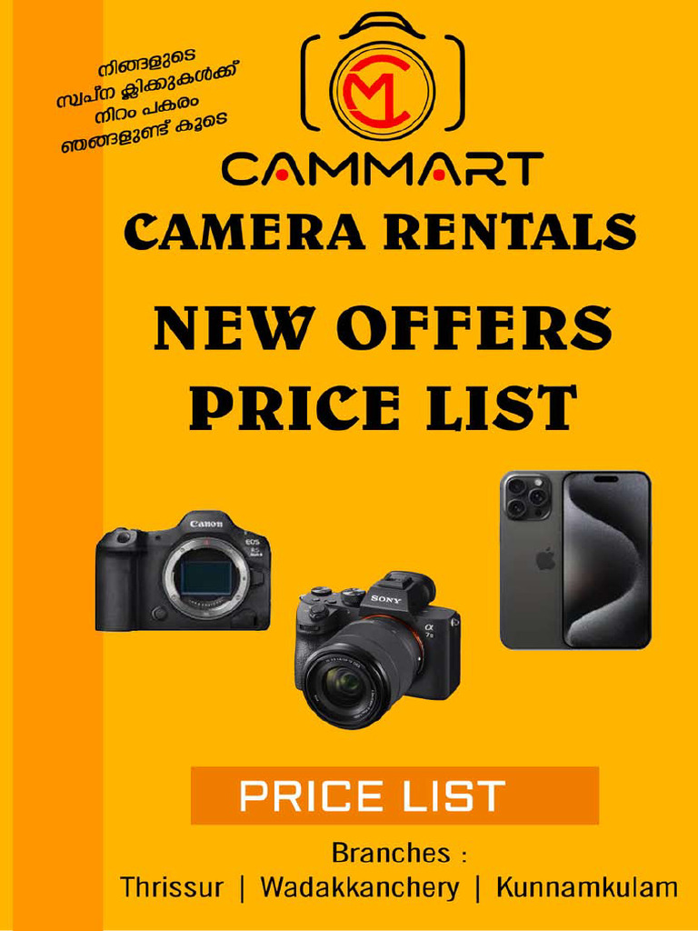 Cammart Latest Rental Price List | PDF