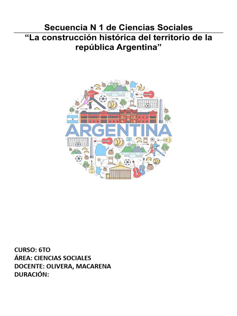 Etapas de la Construcción del Territorio Argentino | PDF | Argentina ...