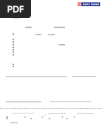 HDFC Bank Statement Form | PDF